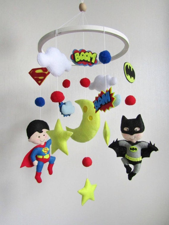 superhero crib mobile