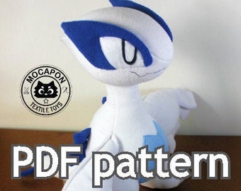 LUGIA Pattern plush toy plush sewing pattern PDF