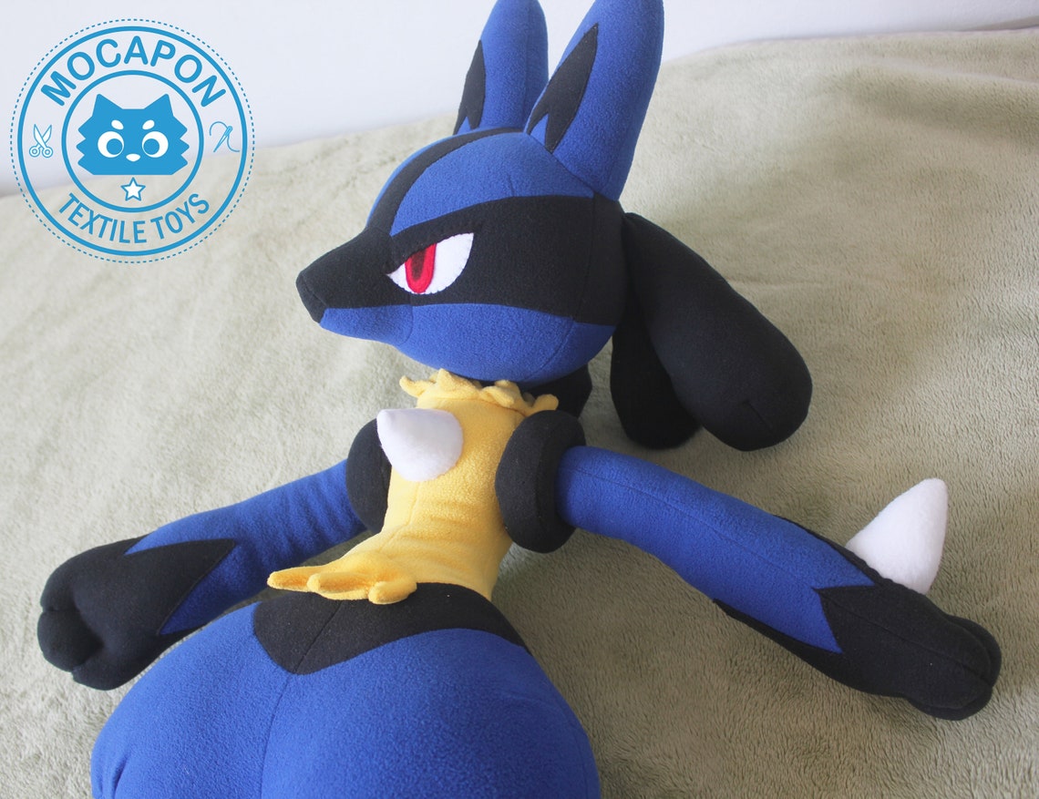 LUCARIO Pokemon Pattern plush toy patrón de costura de felpa | Etsy