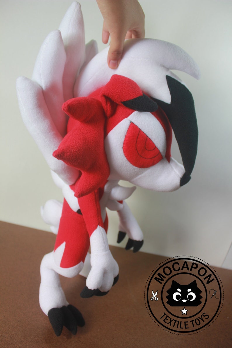 lycanroc-midnight-form-pokemon-pattern-plush-toy-patr-n-de-etsy