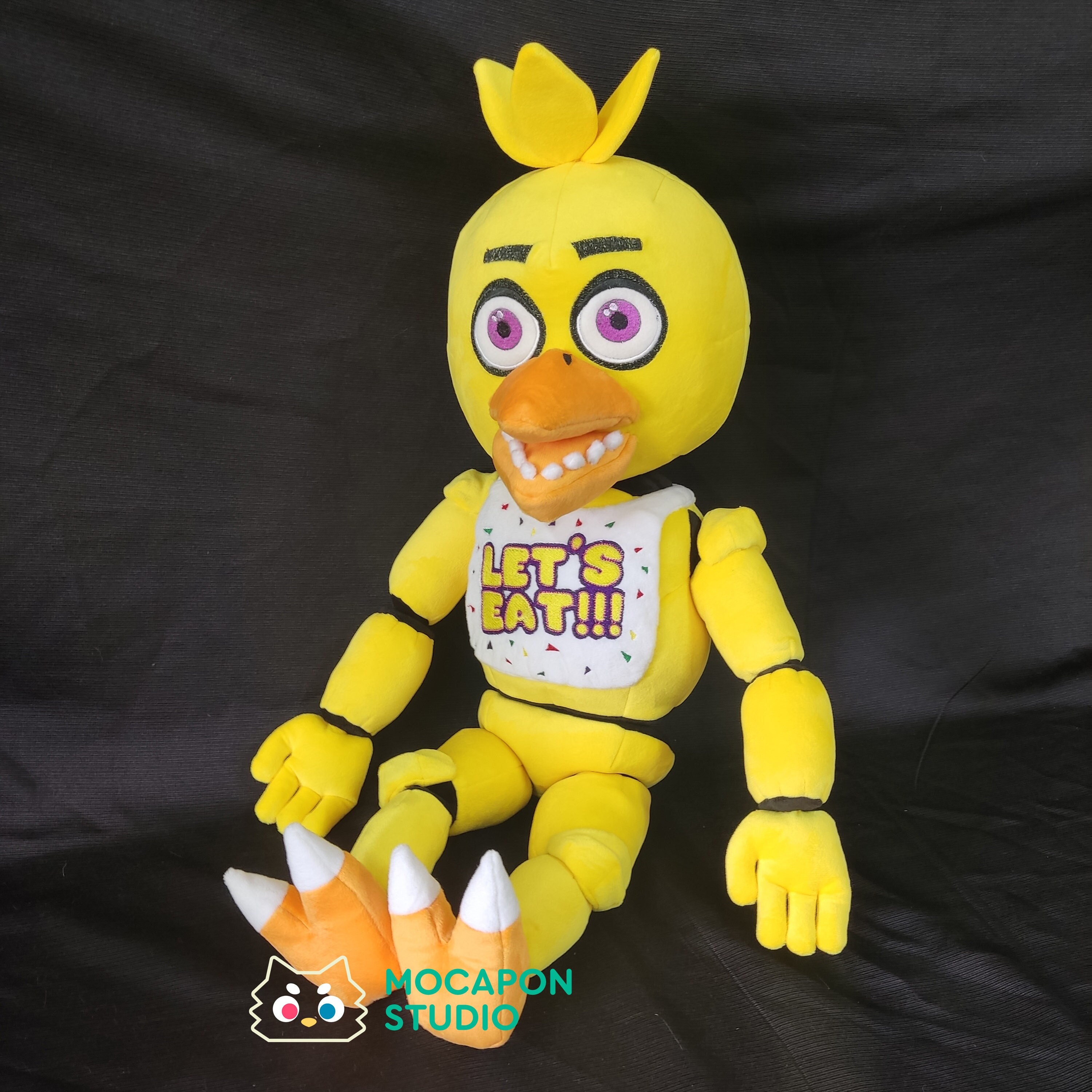 Five Nights At Freddys FNAF Keychain Figure 1.5 Withered Chica Yellow Bird