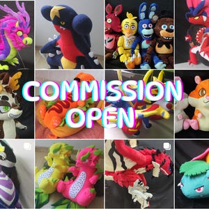 COMMISSION PLUSHIES Open, read the description.Do not buy this ad.