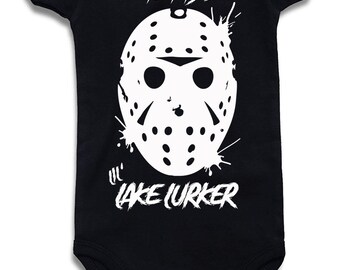 Friday the 13th Onesie/Jason Voorhees Onesie/babys first Halloween/Halloween onesie/horror onesies/spooky baby/ baby shower/friday the 13