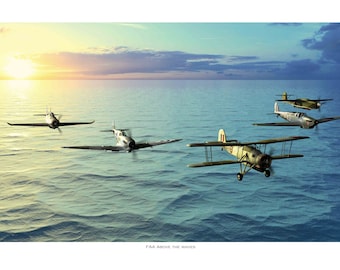 WW2 Fleet Air Arm - FAA Above the Waves (A4 size)
