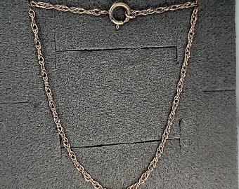 Multi-link Rope Chain, 10k Rose Gold-filled, 1.2mm diam, 24 Inch