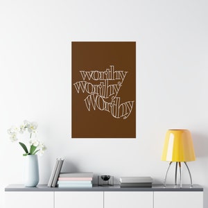 Neutral Home Decor, Motivational Premium Matte Vertical Posters