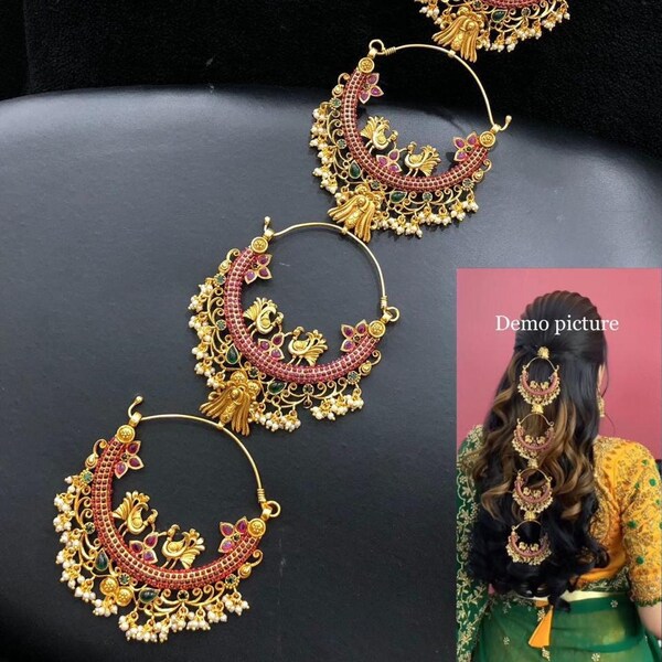 Indian Hair Jewelry Etsy