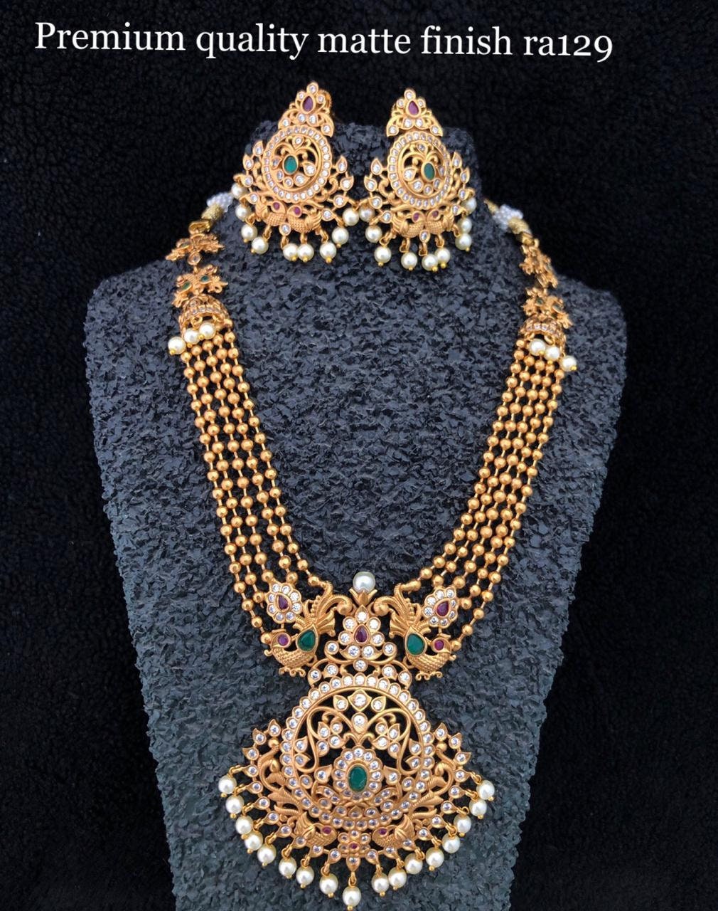 South Indian Necklace Set Traditional 