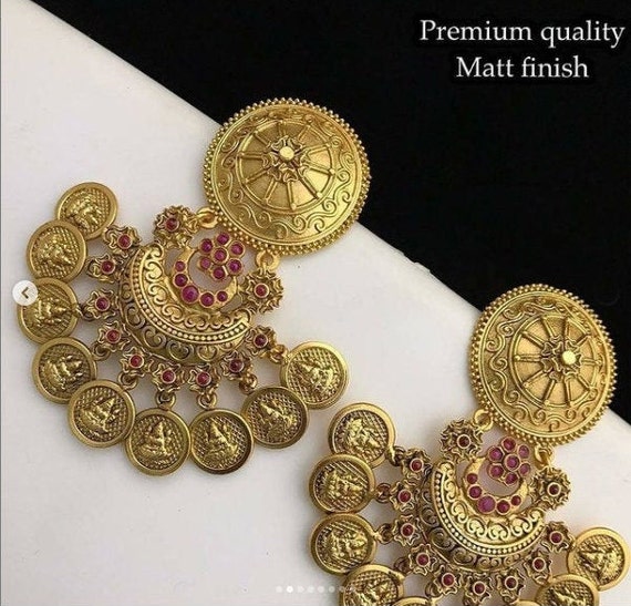 RK Imitation Jewellery-South India Jewels-Kemp Stone Earrings