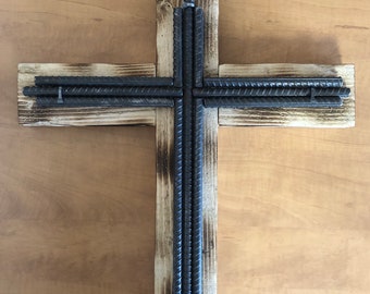 Holy Cross on Wood Accent