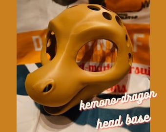 KEMONO DRAGON HEAD fursuit 3D printed