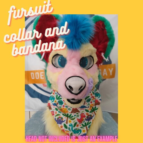 Fursuit Collar Bandana and name tag