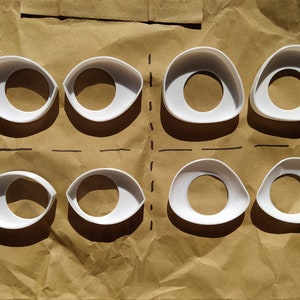3D PRINTED FOLLOW Me eyes blanks for fursuit
