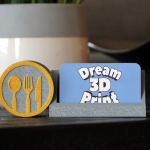 Restaurant visitekaarthouder - Horeca Visitekaartje display Cateraarcadeau Restaurantcadeau Chef-kok Cadeau Koken Bakkerij Fijn dineren