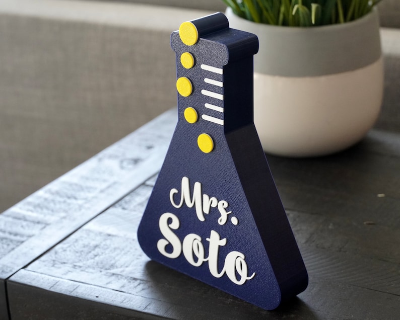 Science Teacher Name Sign 3D Printed Name Plate Science Teacher Gift ...