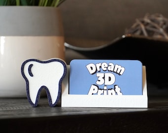 Tooth Business Card Holder: Dentist Office Decor