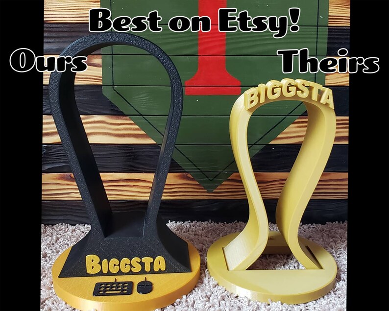 Personalized Headphone Holder Gaming Accessories Boyfriend Etsy