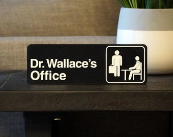 Office Gift Personalized Office Sign for the Office Desk Custom Sign Cubicle Gift Coworker Gift
