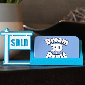 Display visitekaartjes onroerend goed - visitekaartjehouder Cadeau makelaar Cadeau makelaar Cadeau cadeau Huis te koop Opendeurdag