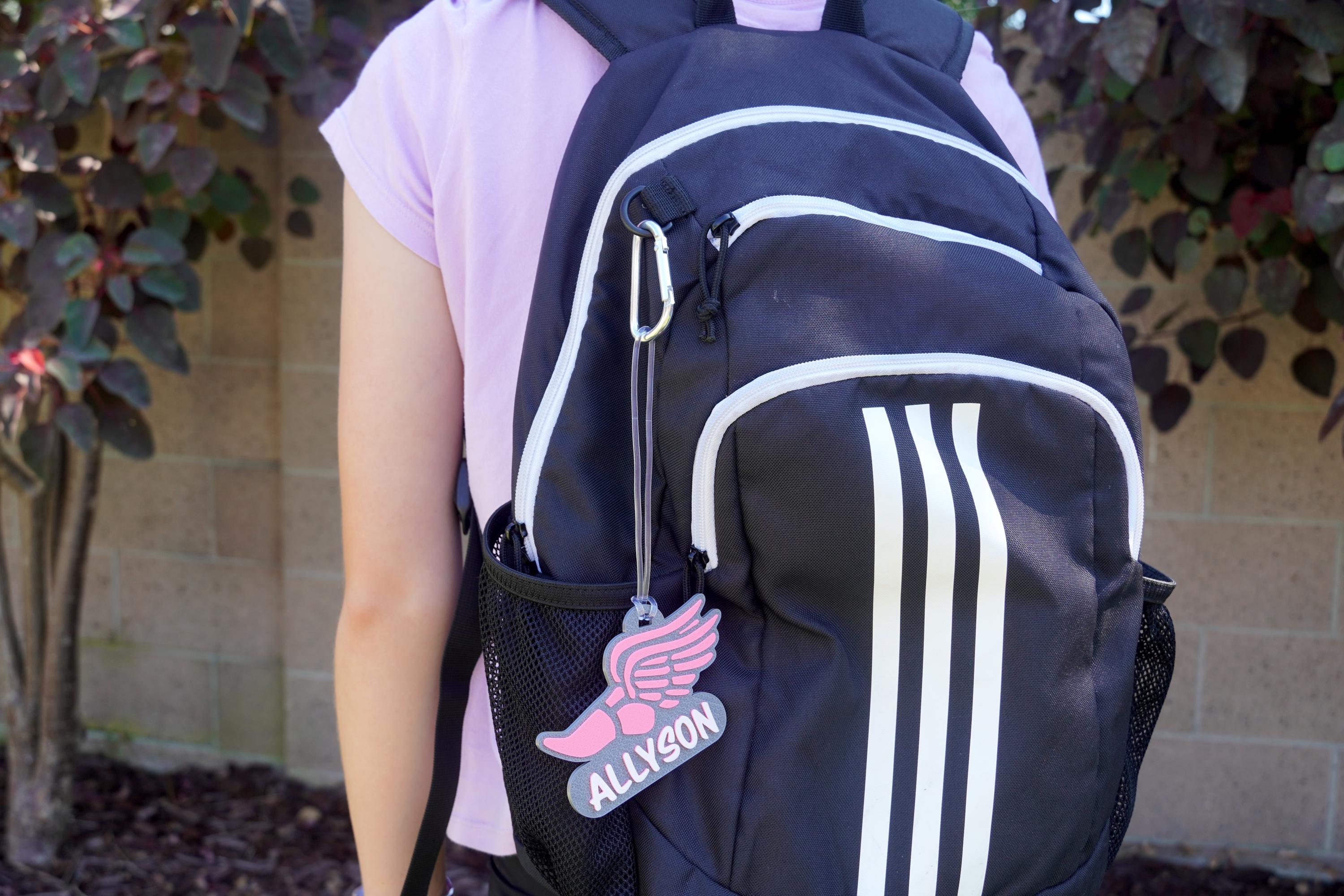 Track and Field Tough Bag Tag Personalized Track and Field Bag Tag ...