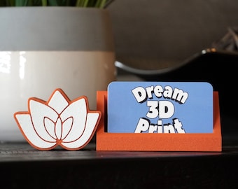 Customizable Business Card Holder: Spa, Yoga, Massage Therapist