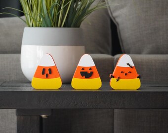 Candy Corn Misfits: Halloween Figurine Decoration Set