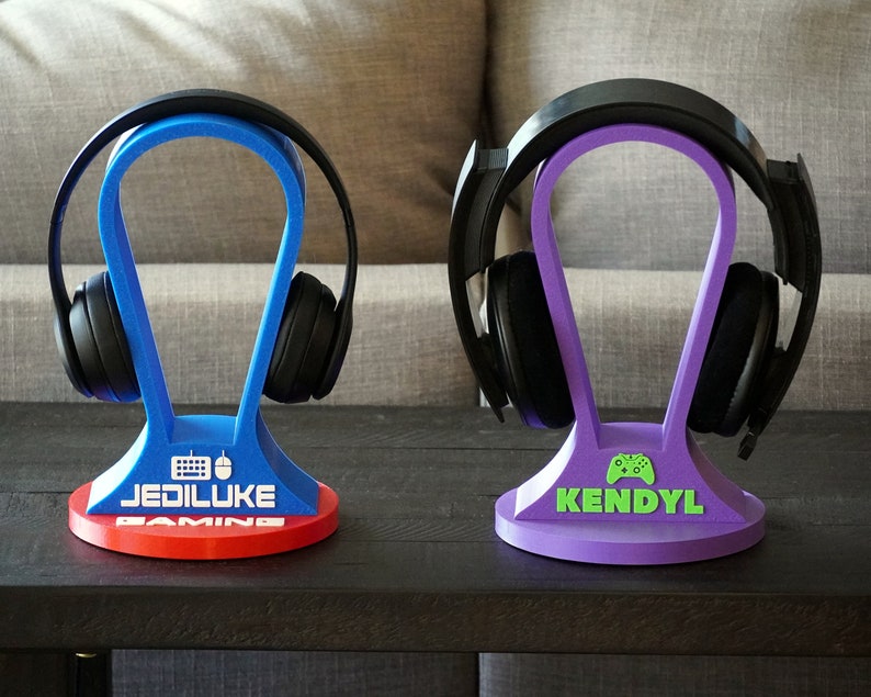 Personalized Headphone Holder Gaming Accessories Boyfriend Etsy