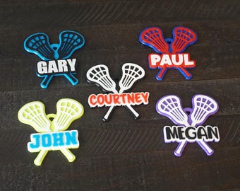 Lacrosse Tough Bag Tag Personalized Lacrosse Bag Tag Custom Lacrosse Keychain Lacrosse Backpack Tag Personalized Lacrosse Keychain