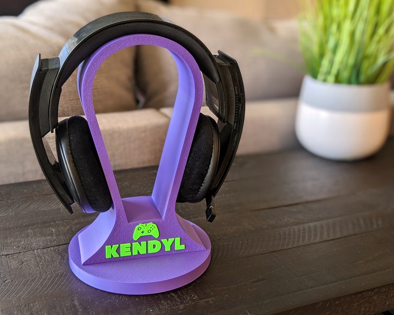 Personalized Headphone Holder Gaming Accessories Boyfriend Etsy