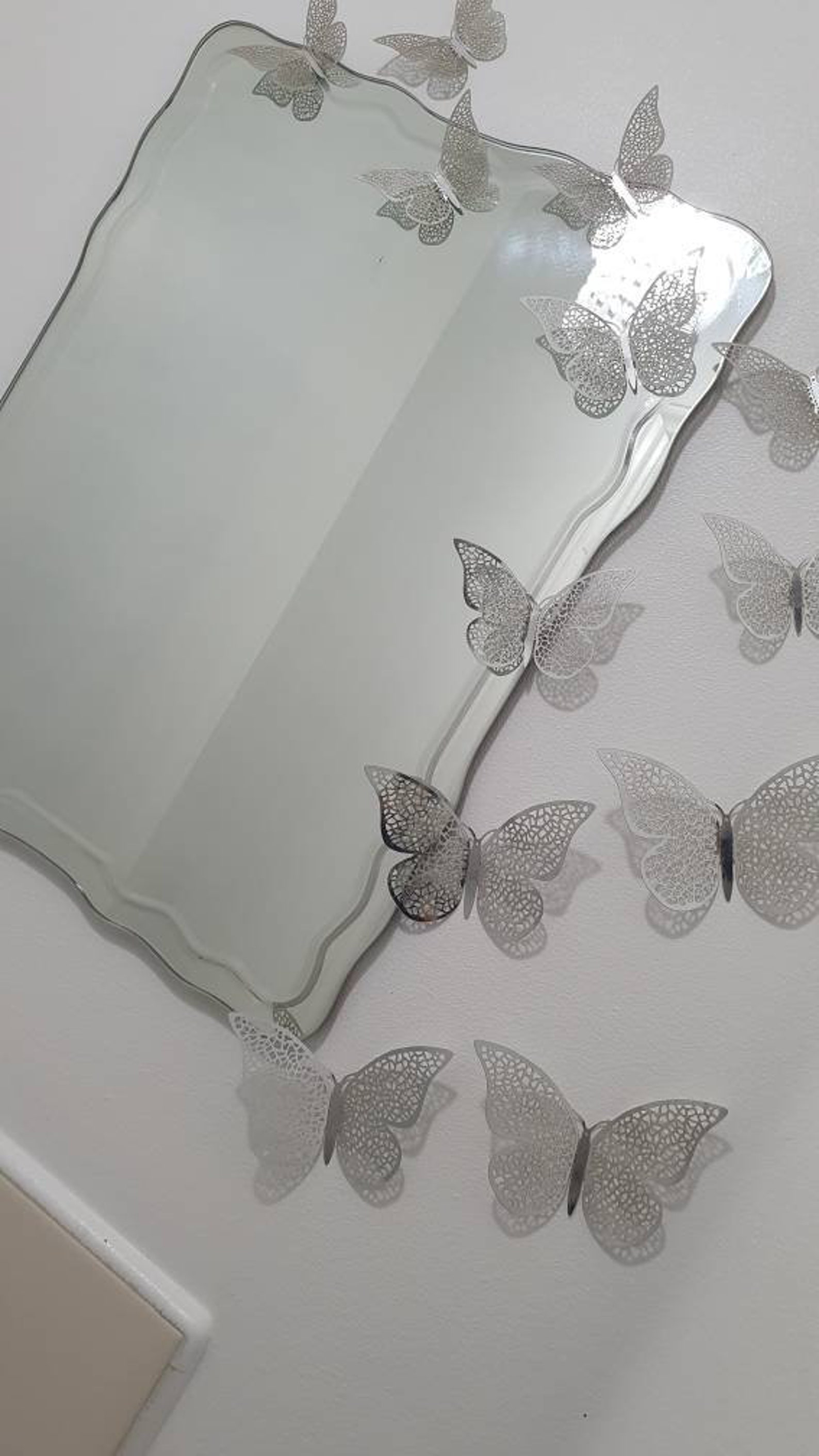 3D Butterfly Wall Art Pack of 12 Silver Type C Etsy UK