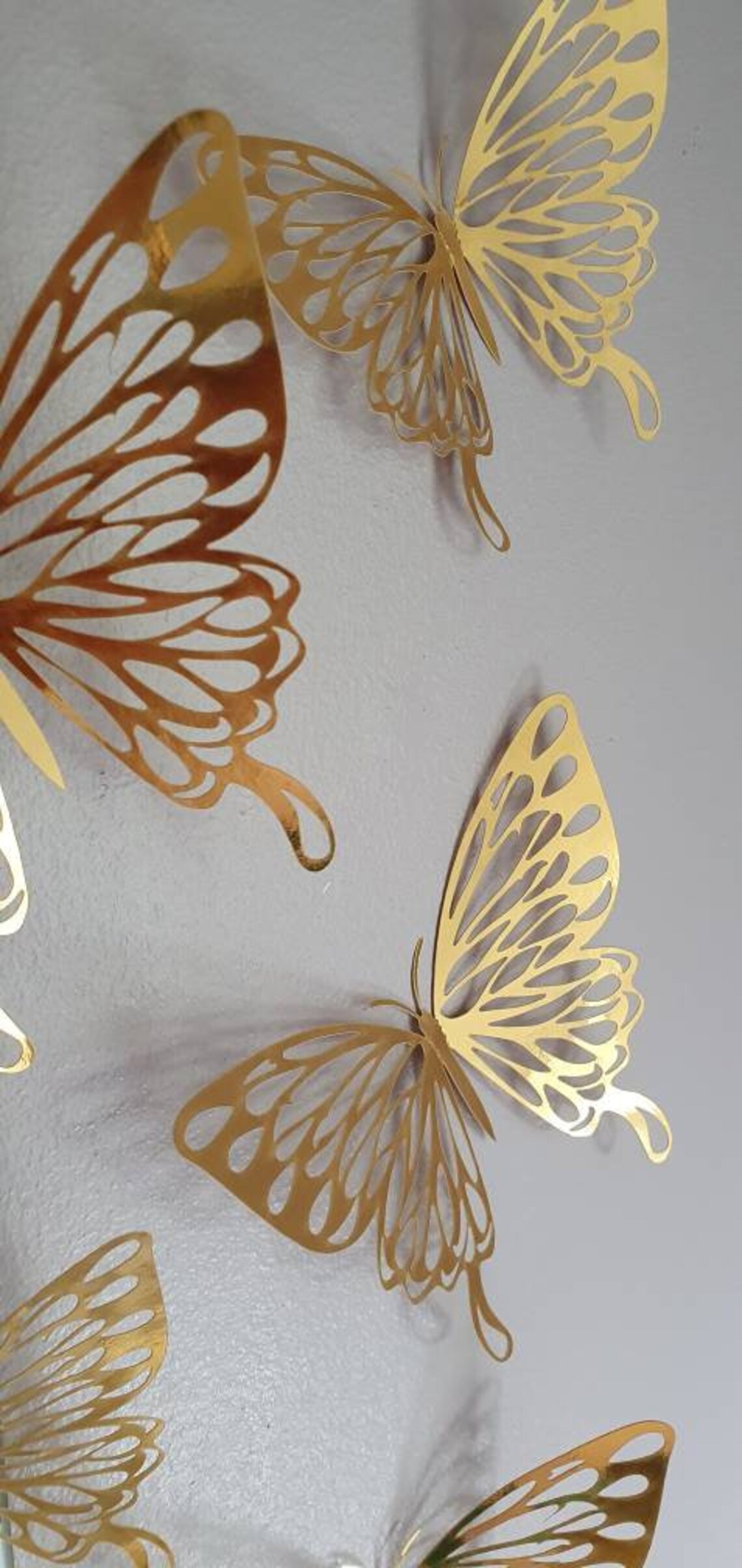 3D Butterfly Wall Art Pack of 12 Gold Type A Etsy