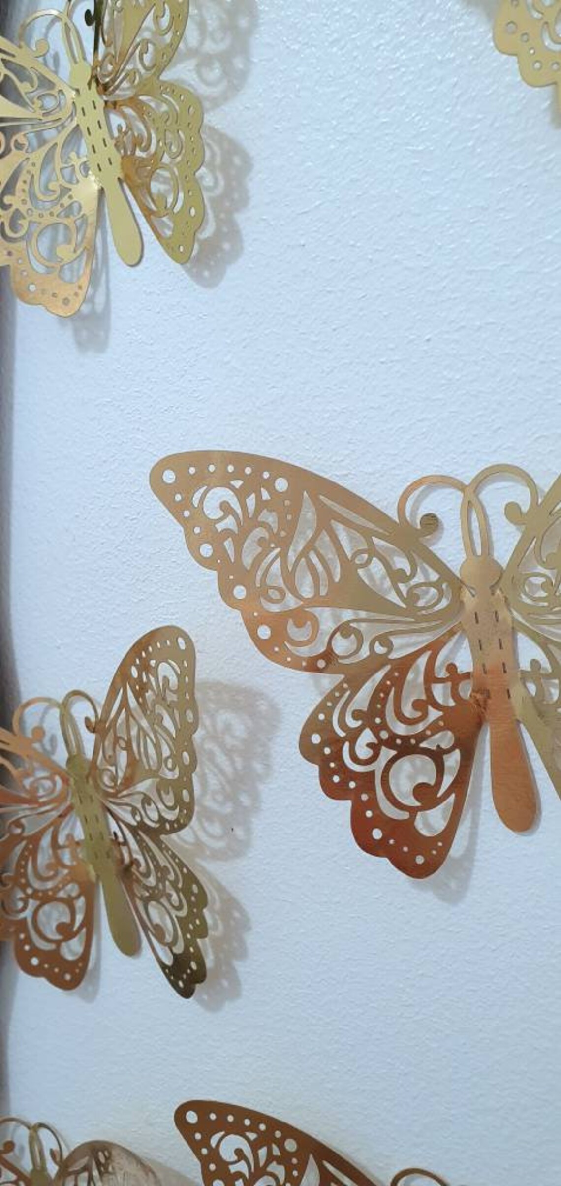3D Butterfly Wall Art Pack of 12 Gold Type B Etsy