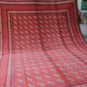 Bokhara, Vintage rug, 9.8 x 6.6 Ft, COLLECTORS’ PIECE, Dawlatabad Turkoman Natural Veg Dye 100% Wool, Area Rug, Afghan carpet, Oriental rug