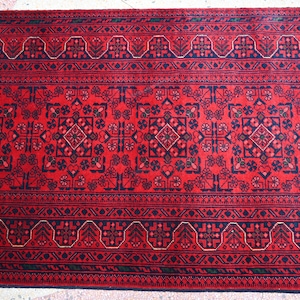 20 Feet Long runner, 19.8 x 2.8 ft Extra long Runner, Hand-knotted High Pile Soft Wool, Afghan Tribal Bukhara, Oriental Long Hallway runner