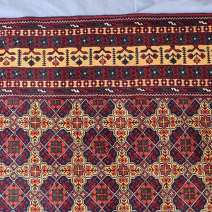 Large Afghan rug, 8x11 Ft, SPECIAL SALE, Top Quality Soft Pile 100 % Wool Handmade Rug, Natural veg dyes, Oriental Area Rug, Vintage Carpet image 7