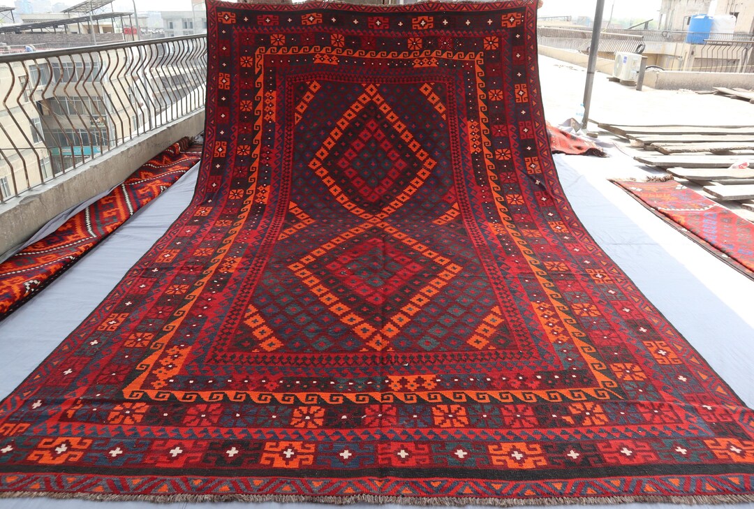 ✦Vintage Afghan Rug✦ 190cm×98cm ペルシャ絨毯 All Small Carpets