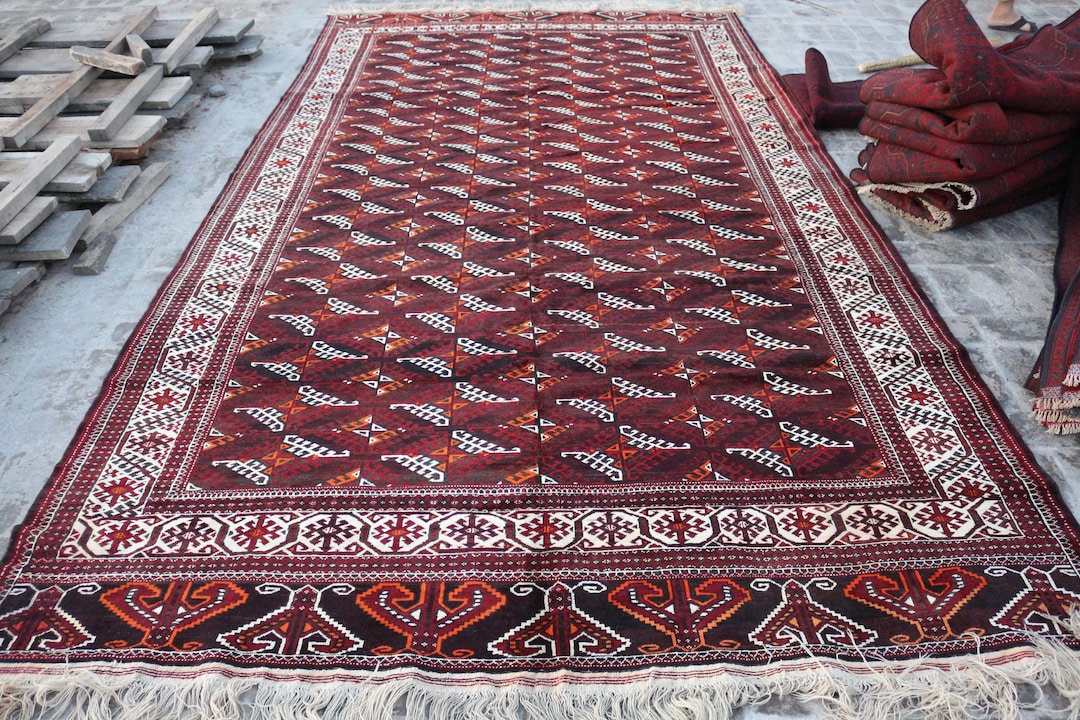 S、101サイズ、12.11 x 7.2フィートの見事なゴージャスなアンティーク