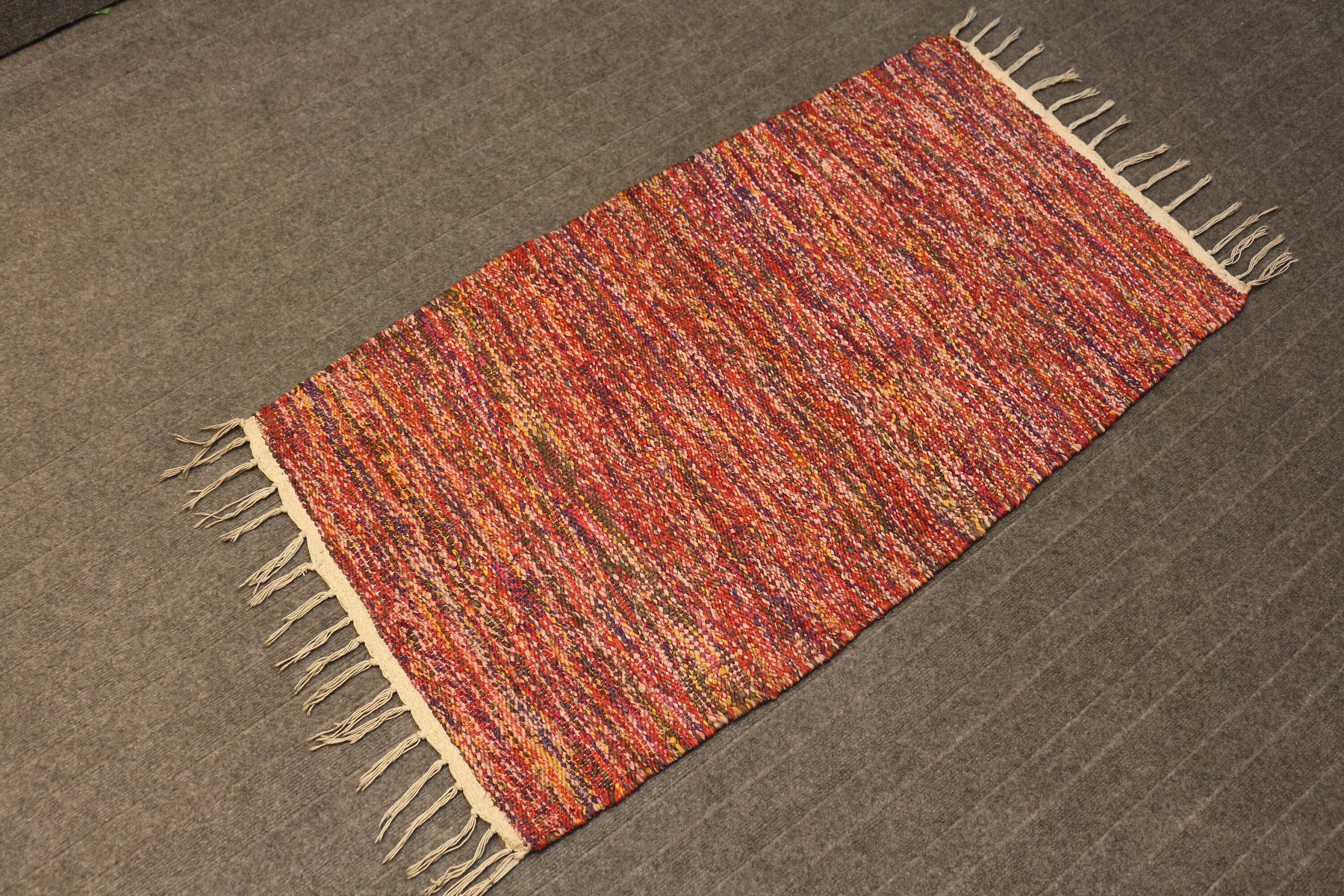 ヴィンテージアフガンキリムラグ、3.11 x 2.0フィート、ヴィンテージ