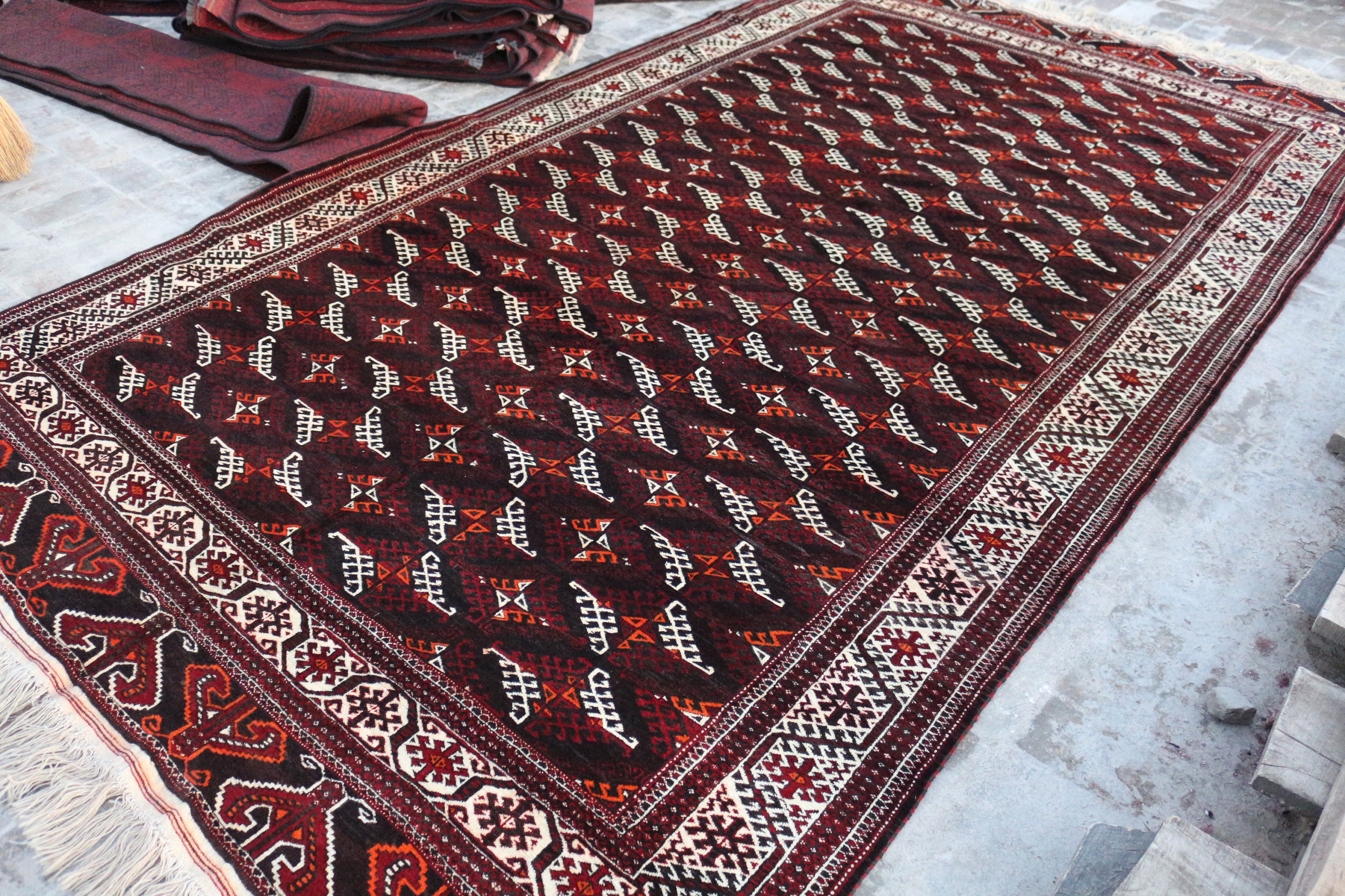 S、101サイズ、12.11 x 7.2フィートの見事なゴージャスなアンティーク