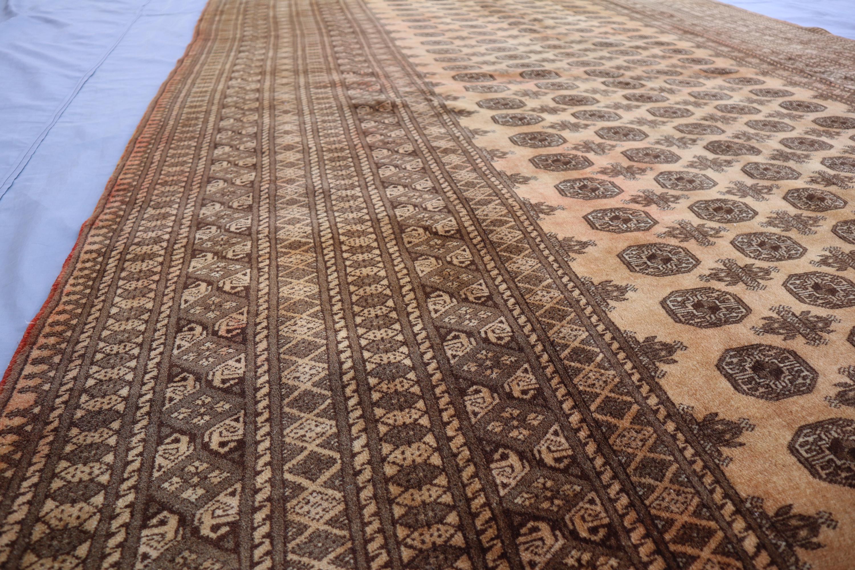 6'4x9'8フィートのヴィンテージラグ、アフガニスタンブハラ