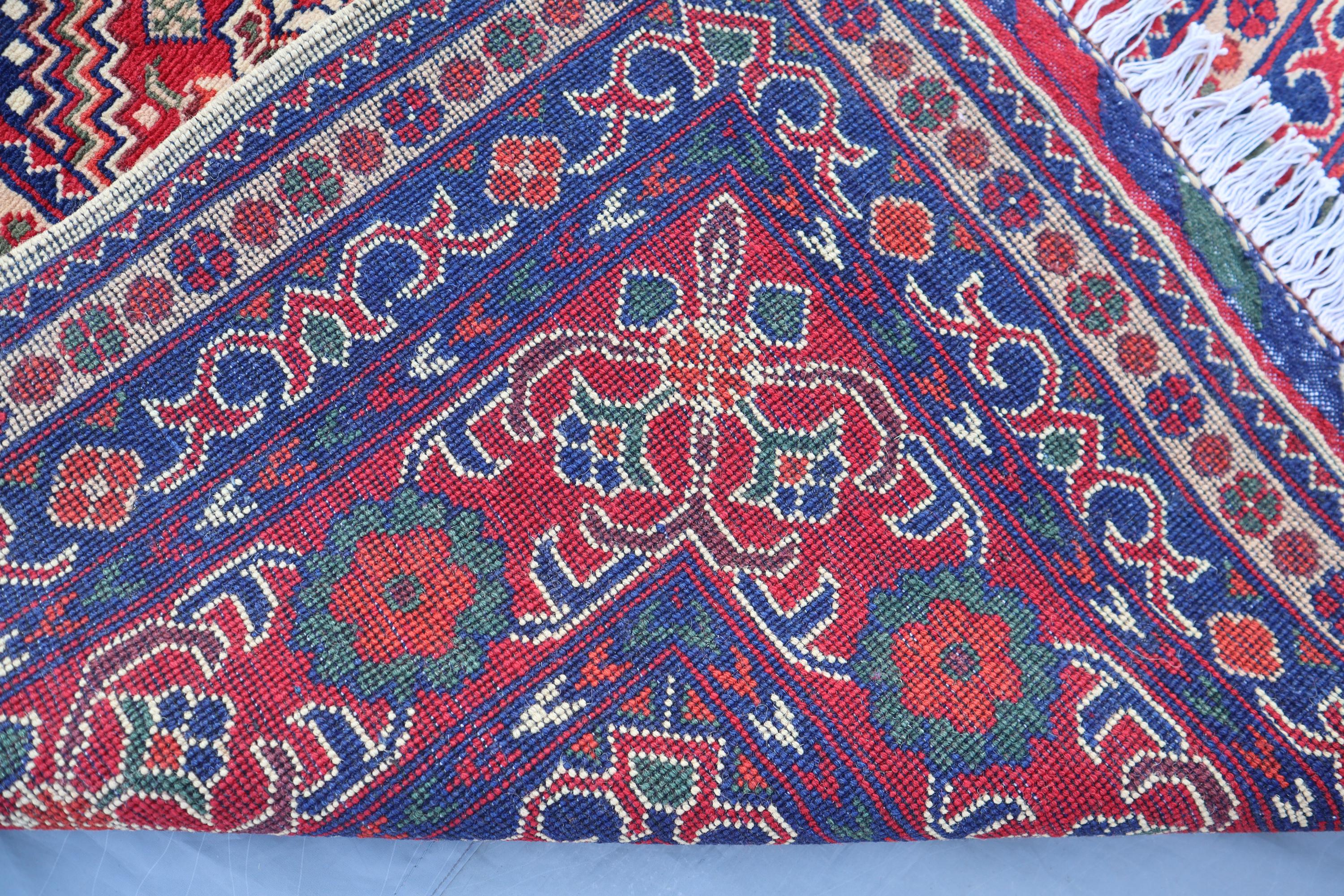 大型10 x 12フィートエリアラグ。上質なアフガニスタンハンドメイド