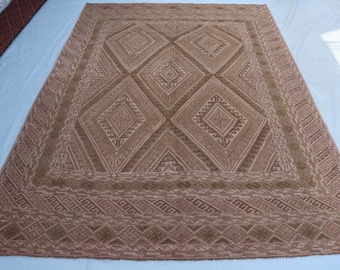 7 x 9フィートのヴィンテージマシュワニラグ、アフガニスタンの