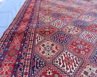 大型10 x 12フィートエリアラグ。上質なアフガニスタンハンドメイド
