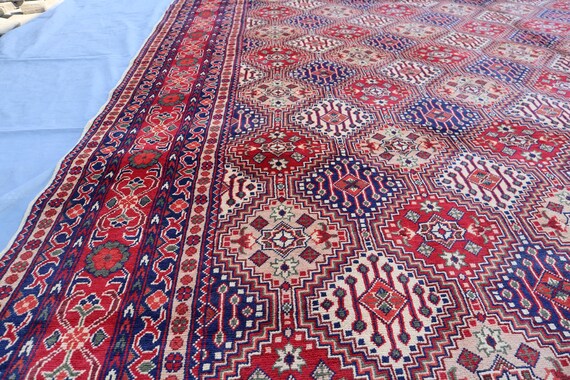 大型10 x 12フィートエリアラグ。上質なアフガニスタンハンドメイド