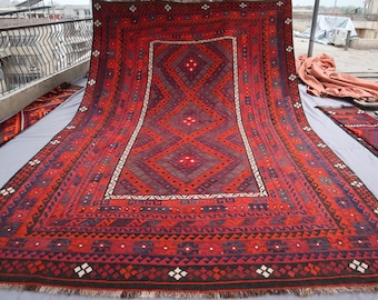 ビンテージ　アフガンラグ キリム　アンティーク 敷物　インテリア ビンテージ アフガンラグ キリム アンティーク 敷物 インテリア