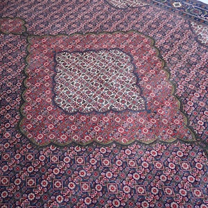 Large Vintage Afghan rug, 13.0 x 9.10 Ft, Handmade Rug, SoftWool, Large Afghan, Vintage Rug ,Turkmen Rug, Area Rug, Oriental Living room rug