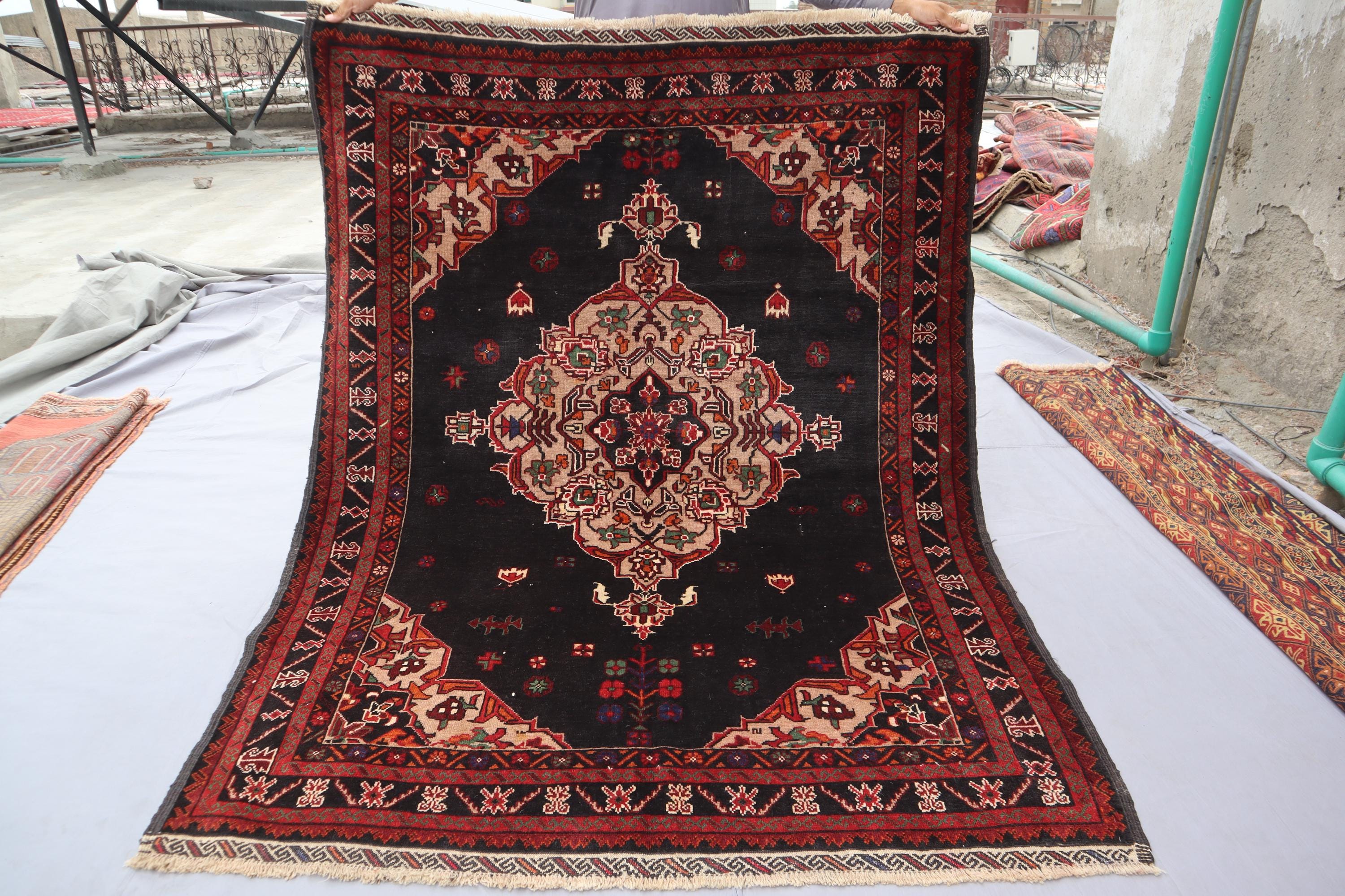 手仕事のぬくもり 50年物 バルーチラグ ヴィンテージ ペルシャ絨毯