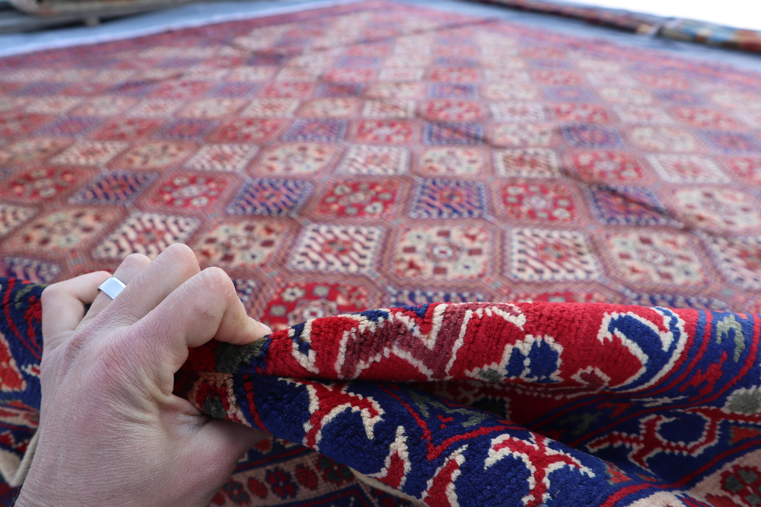 大型10 x 12フィートエリアラグ。上質なアフガニスタンハンドメイド