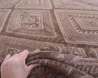 7 x 9フィートのヴィンテージマシュワニラグ、アフガニスタンの手作り