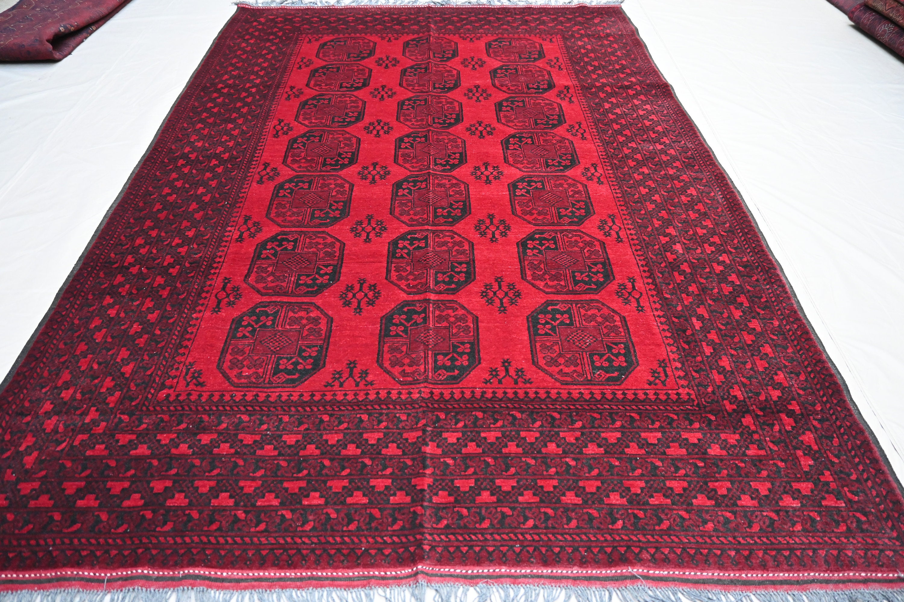 ヴィンテージ トルクメン 7 x 10 フィート フィルパ ラグ